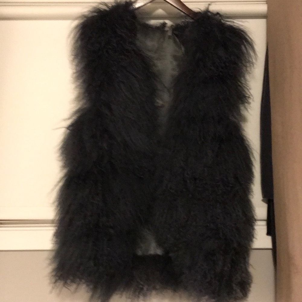 Young Fabulous and Broke Mongolian Fur Vest